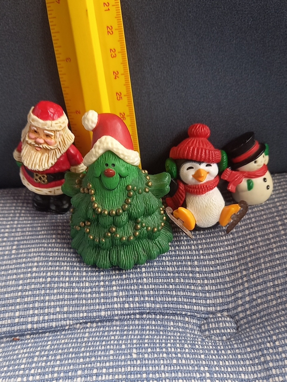 Variety Hallmark - Festive Green And Red Christmas Figurines -  Holiday Decor